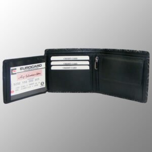 Buy Engraved Unisex Leather Wallet, Model T1-323B made from Cow DDDM Nappa Leather.