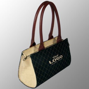 Elegant Looking Quilted Juco (Jute Cotton) Handbag