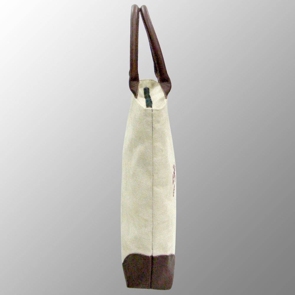 Juco bag with leather handles