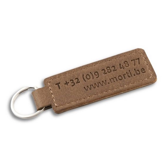 blind embossed leather Key Holder