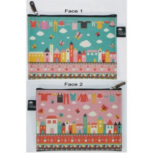 digitally printed canvas pouch