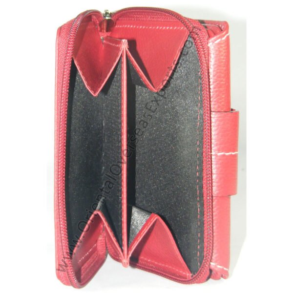 custom embossed real leather purse