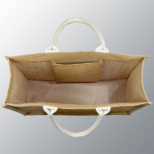 Natural Jute Bag With Cotton Web Handles