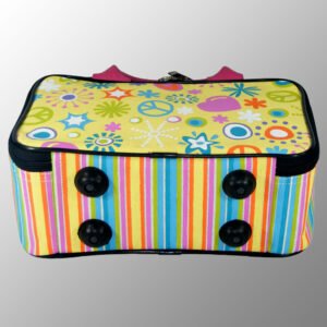 Printed Jute Cotton Toy Bag