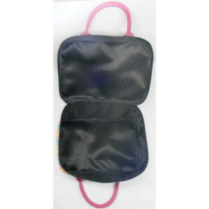 printed jute cotton toy suitcase