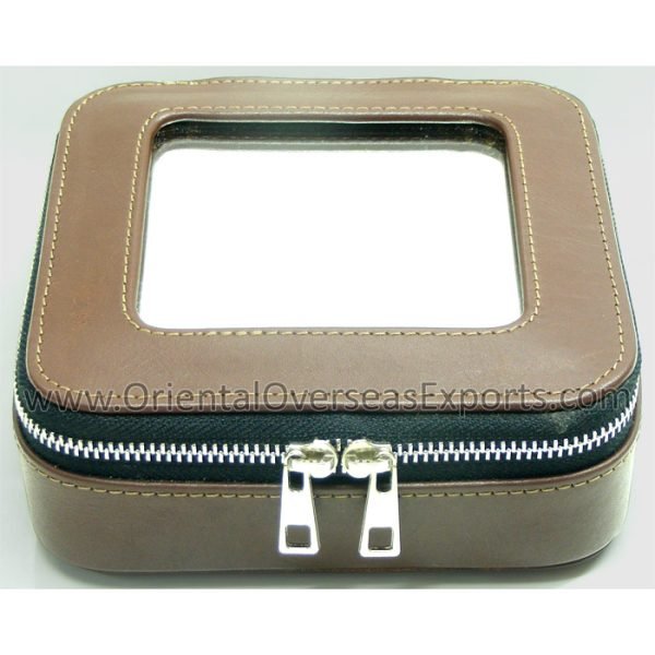 real leather luxury jewelry box