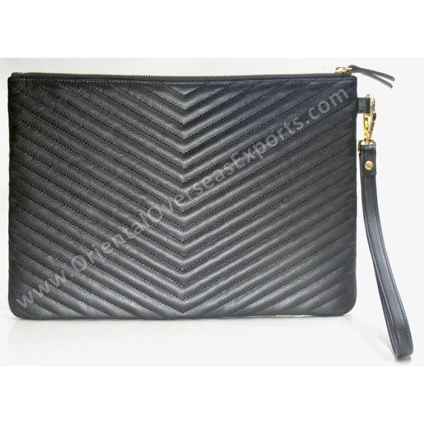 luxury quilted leather tablet case