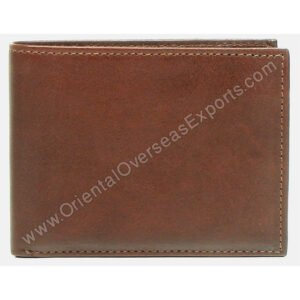 custom embossed real leather wallet