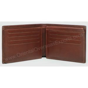 RFID protected leather wallet