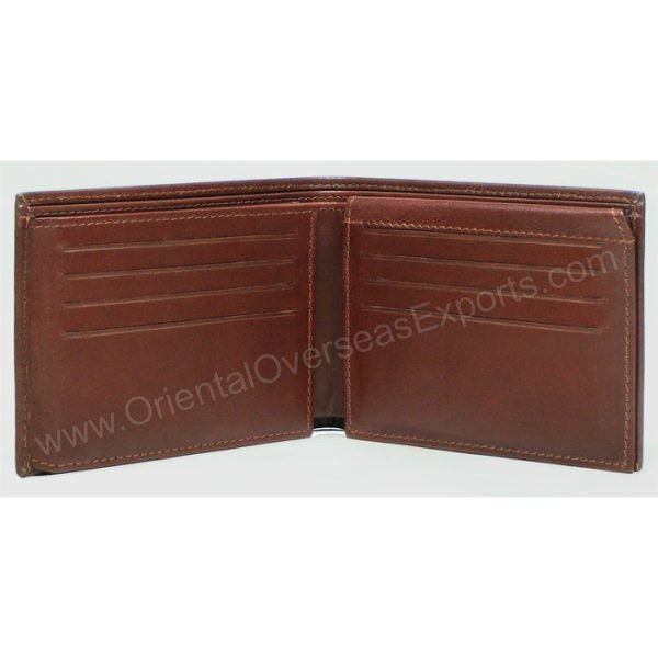 RFID protected leather wallet