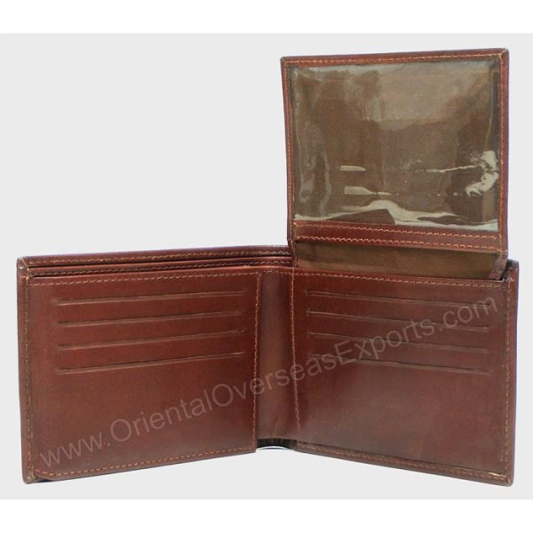 RFID protected leather wallet