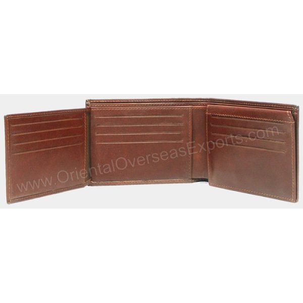 RFID protected leather wallet