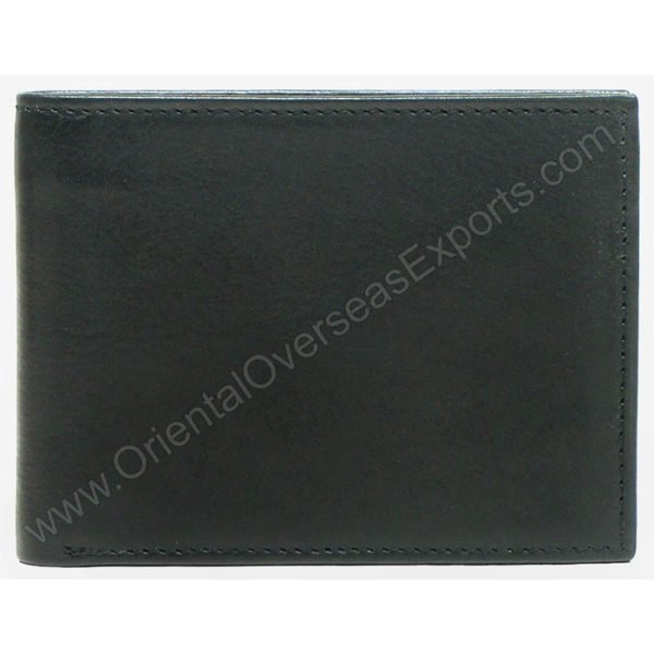 RFID protected leather wallet