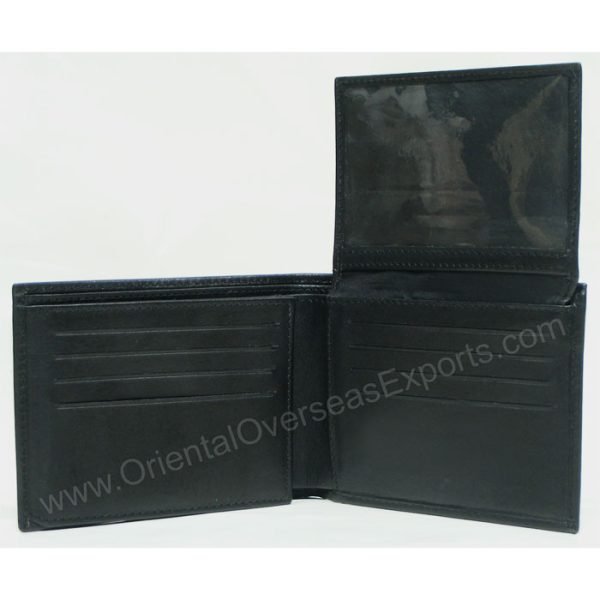 RFID protected leather wallet