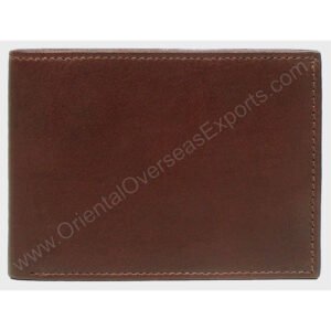 RFID protected leather wallet