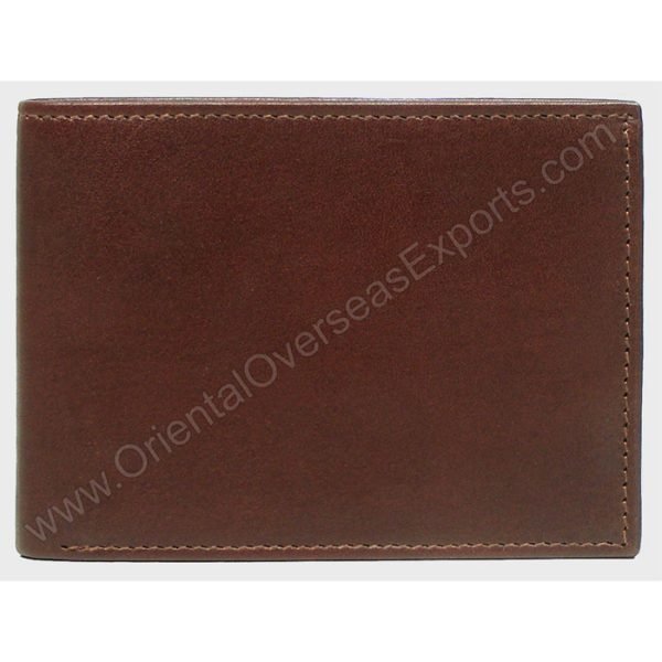 RFID protected leather wallet