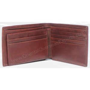 rfid protected leather wallet