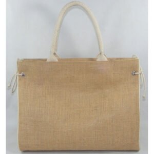 laminated natural jute vero bag