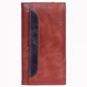 crunch leather purse