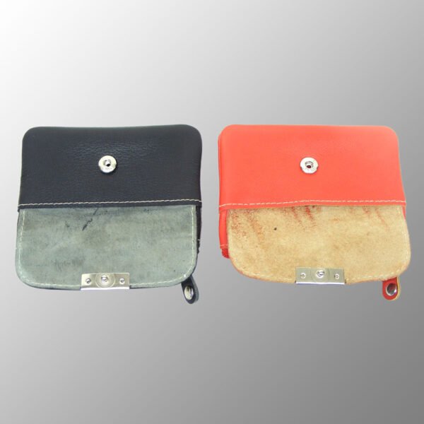 Leather Keychain Zip Pouch - Keys Organizer