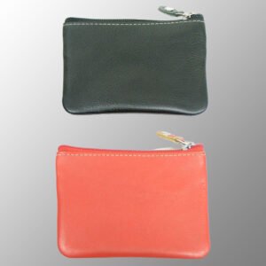 Leather Keychain Zip Pouch - Keys Organizer