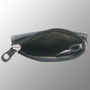 Leather Keychain Zip Pouch - Keys Organizer
