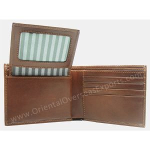 custom embossed leather wallet