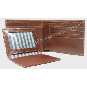 custom embossed leather wallet