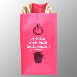 Multi Color Printed Luxury Jute Bag
