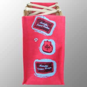 Multi Color Printed Luxury Jute Bag
