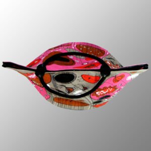 Printed Round Bottom Jute Bag