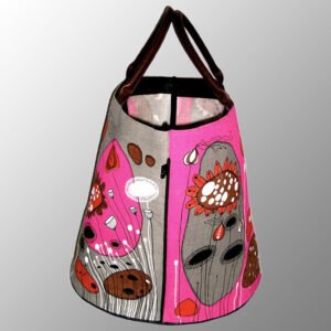 Printed Round Bottom Jute Bag