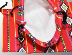 Printed Canvas Small Drawstring Pouches