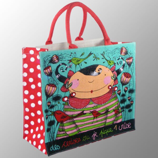 custom printed jute bag