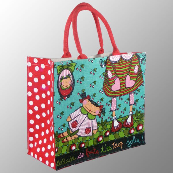 custom printed jute bag