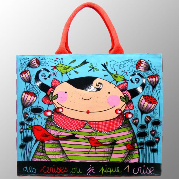multi color printed canvas bag # CCBJMH13L