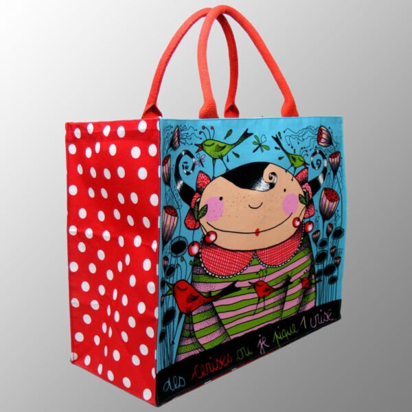 multi color printed canvas bag # CCBJMH13L