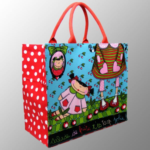 multi color printed canvas bag # CCBJMH13L
