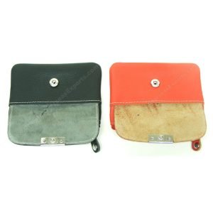 Leather Keychain Zip Pouch