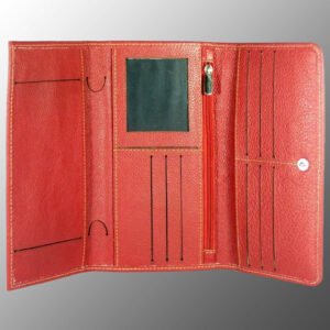 real leather checkbook holder