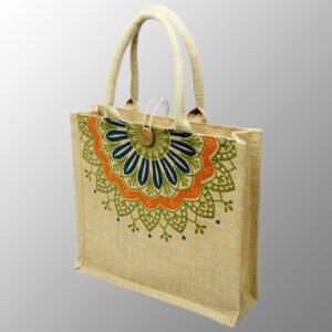 Printed Jute Bag Wedding Bag