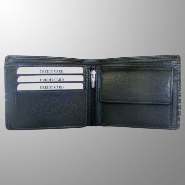 Buy Engraved Unisex Leather Wallet, Model T1-323A made from Cow DDDM Nappa Leather.