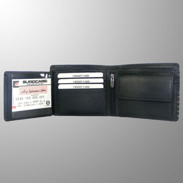 Buy Engraved Unisex Leather Wallet, Model T1-323A made from Cow DDDM Nappa Leather.