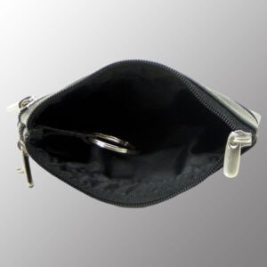 Real Leather Keychain Zip Pouch
