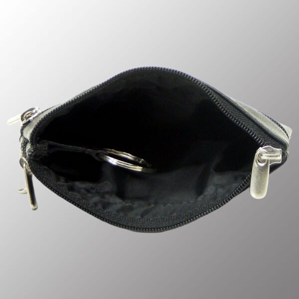 Real Leather Keychain Zip Pouch