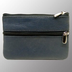 Real Leather Keychain Zip Pouch