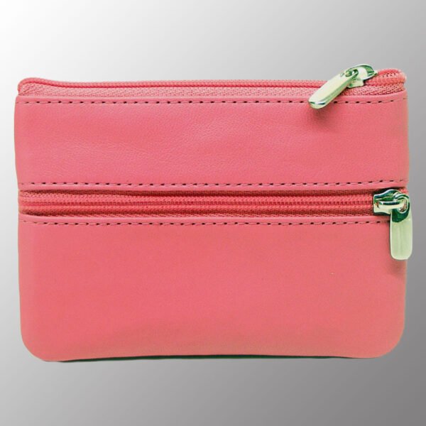 Real Leather Keychain Zip Pouch
