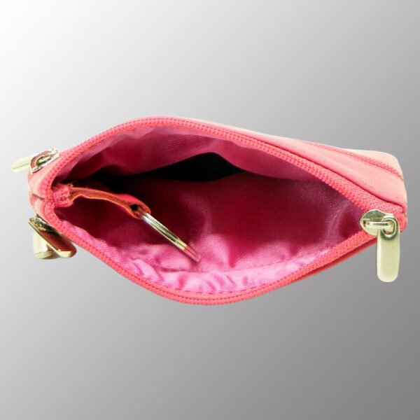 Real Leather Keychain Zip Pouch
