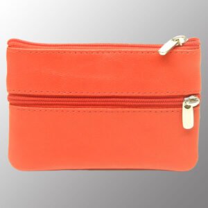 Real Leather Keychain Zip Pouch