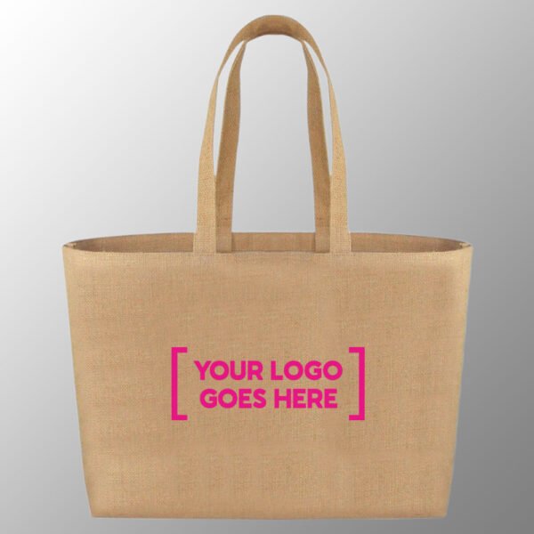 Laminated Jute Bag With Jute Handles